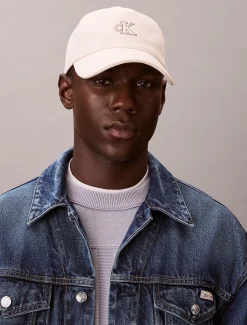 Calvin Klein Baseballcap aus Baumwoll-Canvas mit Monogramm^Damen Schals & Handschuhe