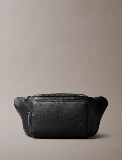 Calvin Klein Bauchtasche mit genarbtem Logo-Riemen^Herren Taschen