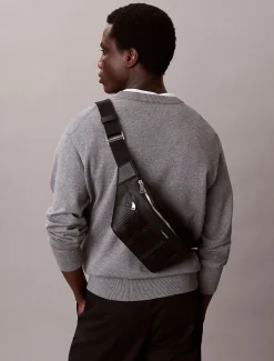 Calvin Klein Bauchtasche mit geprägtem Emblem-Logo^Herren Taschen