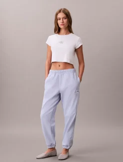 Calvin Klein Baumwoll-Frottee-Jogginghose mit Monogramm^Damen Hosen & Shorts