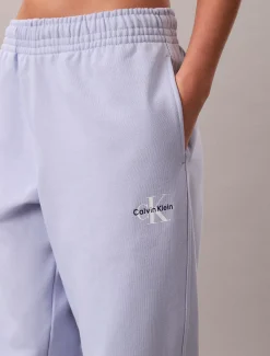 Calvin Klein Baumwoll-Frottee-Jogginghose mit Monogramm^Damen Hosen & Shorts