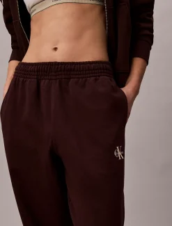 Calvin Klein Baumwoll-Frottee-Jogginghose mit Monogramm^Damen Hosen & Shorts