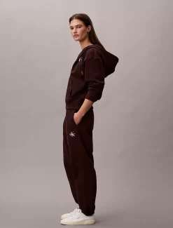 Calvin Klein Baumwoll-Frottee-Jogginghose mit Monogramm^Damen Hosen & Shorts