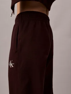Calvin Klein Baumwoll-Frottee-Jogginghose mit Monogramm^Damen Hosen & Shorts