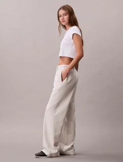 Calvin Klein Baumwoll-Frottee-Jogginghose mit Monogramm^Damen Hosen & Shorts