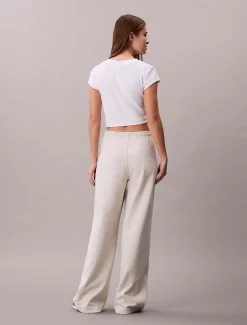 Calvin Klein Baumwoll-Frottee-Jogginghose mit Monogramm^Damen Hosen & Shorts