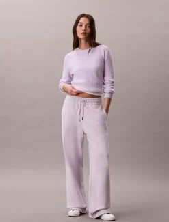 Calvin Klein Baumwoll-Frottee-Jogginghose mit Monogramm^Damen Hosen & Shorts