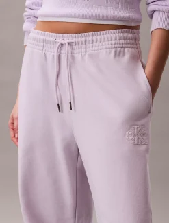 Calvin Klein Baumwoll-Frottee-Jogginghose mit Monogramm^Damen Hosen & Shorts