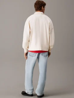 Calvin Klein Baumwoll-Frottee-Polo-Sweatshirt^Herren Hoodies & Sweatshirts