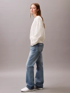 Calvin Klein Baumwoll-Frottee-Sweatshirt^Damen Sweatshirts & Hoodies