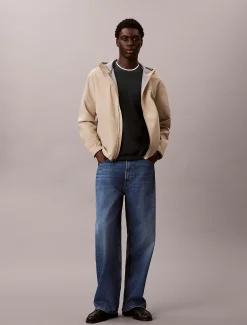 Calvin Klein Baumwoll-Piqué T-Shirt mit verziertem Kragen^Herren T-shirts