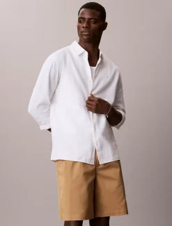 Calvin Klein Baumwoll-Twill-Chino-Shorts^Herren Hosen & Shorts