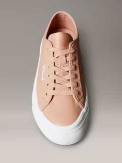 Calvin Klein Bequeme Plateau-Sneakers aus Leder^Damen SneakerFrisch Eingetroffen