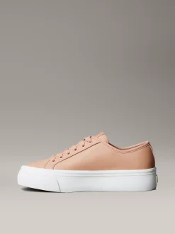 Calvin Klein Bequeme Plateau-Sneakers aus Leder^Damen SneakerFrisch Eingetroffen