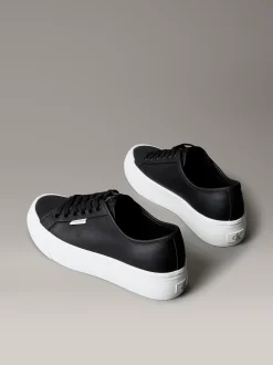 Calvin Klein Bequeme Plateau-Sneakers aus Leder^Damen SneakerFrisch Eingetroffen