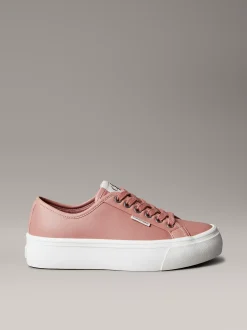 Calvin Klein Bequeme Plateau-Sneakers aus Leder^Damen SneakerFrisch Eingetroffen