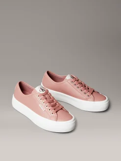 Calvin Klein Bequeme Plateau-Sneakers aus Leder^Damen SneakerFrisch Eingetroffen