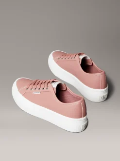 Calvin Klein Bequeme Plateau-Sneakers aus Leder^Damen SneakerFrisch Eingetroffen