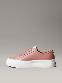 Calvin Klein Bequeme Plateau-Sneakers aus Leder^Damen SneakerFrisch Eingetroffen