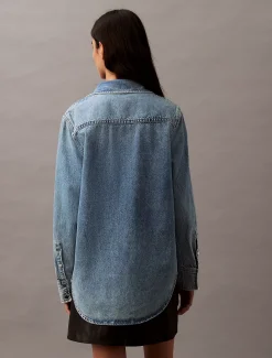 Calvin Klein Überhemd aus Denim^Damen Hemden & Blusen