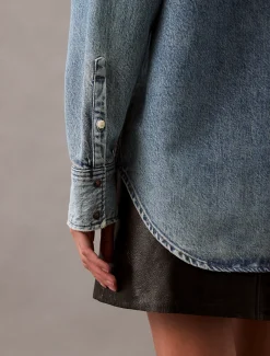 Calvin Klein Überhemd aus Denim^Damen Hemden & Blusen