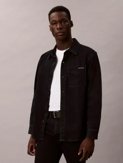 Calvin Klein Überhemd aus Denim im 90er Jahre Look^Herren Hemden & Poloshirts