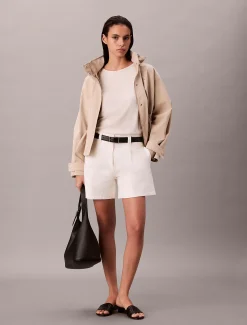 Calvin Klein Bermudashorts mit Bundfalten^Damen Hosen & Shorts