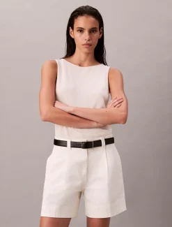 Calvin Klein Bermudashorts mit Bundfalten^Damen Hosen & Shorts