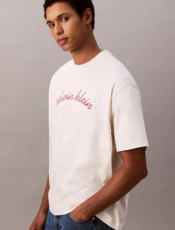 Calvin Klein Besticktes Logo-T-Shirt^Herren T-shirts