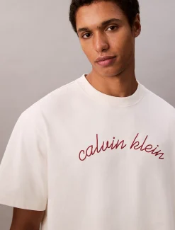 Calvin Klein Besticktes Logo-T-Shirt^Herren T-shirts