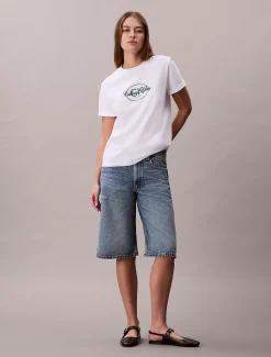 Calvin Klein Besticktes Logo-T-Shirt^Damen T-shirts & Tops