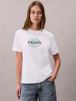 Calvin Klein Besticktes Logo-T-Shirt^Damen T-shirts & Tops