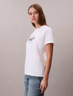 Calvin Klein Besticktes Logo-T-Shirt^Damen T-shirts & Tops