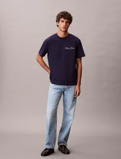 Calvin Klein Besticktes Logo-T-Shirt^Herren T-shirts