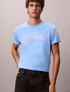 Calvin Klein Besticktes NYC-Logo-T-Shirt^Herren T-shirts