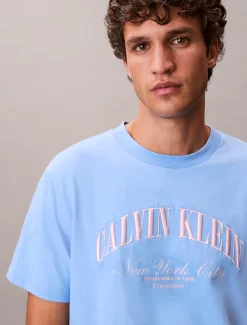 Calvin Klein Besticktes NYC-Logo-T-Shirt^Herren T-shirts