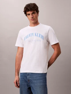 Calvin Klein Besticktes NYC-Logo-T-Shirt^Herren T-shirts