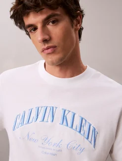 Calvin Klein Besticktes NYC-Logo-T-Shirt^Herren T-shirts