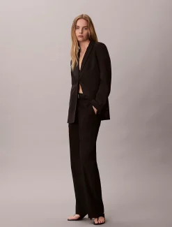 Calvin Klein Blazer aus weichem Krepp^Damen JackenFrisch Eingetroffen