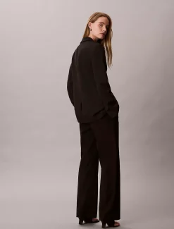 Calvin Klein Blazer aus weichem Krepp^Damen JackenFrisch Eingetroffen