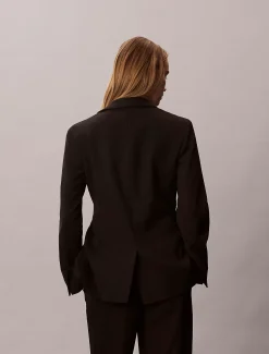 Calvin Klein Blazer aus weichem Krepp^Damen JackenFrisch Eingetroffen