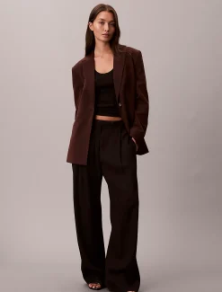 Calvin Klein Blazer aus weichem Krepp^Damen JackenFrisch Eingetroffen