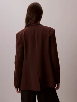 Calvin Klein Blazer aus weichem Krepp^Damen JackenFrisch Eingetroffen