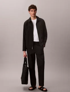 Calvin Klein Blouson-Jacke aus Seersucker^Herren JackenFrisch Eingetroffen