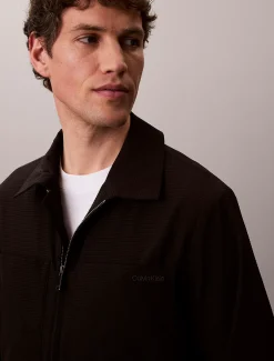Calvin Klein Blouson-Jacke aus Seersucker^Herren JackenFrisch Eingetroffen