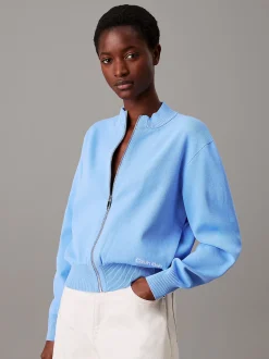 Calvin Klein Bomberjacke aus Viskose^Damen Strickdesigns