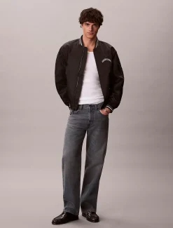 Calvin Klein Bomberjacke mit Varsity-Logo^Herren JackenFrisch Eingetroffen