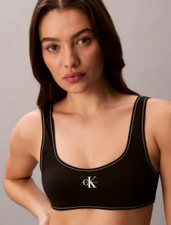 Calvin Klein Bralette-Bikini-Top – CK Monogram^Damen BademodeFrisch Eingetroffen