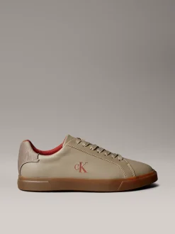 Calvin Klein Brooke – Sneakers aus Leder mit charakteristischem Logo^Damen SneakerFrisch Eingetroffen