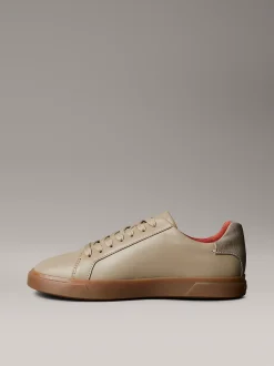 Calvin Klein Brooke – Sneakers aus Leder mit charakteristischem Logo^Damen SneakerFrisch Eingetroffen